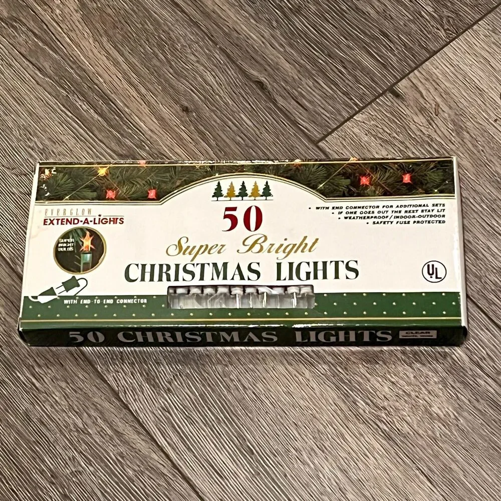 VTG Everglow Extend-A-Lights 50 Indoor/Outdoor Super Bright Lights TESTED -NEW